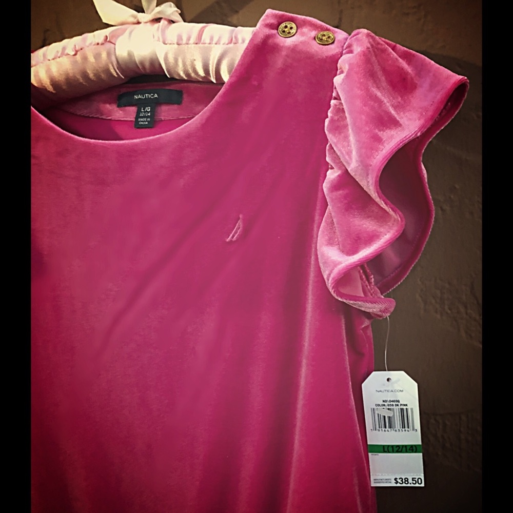 Girls NAUTICA Velvet Dresses NWT - Picture 2 of 3